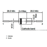 دیود زنر 30 ولت 400 میلی وات